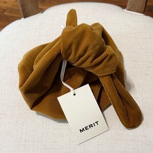 MERIT Mustard Corduroy Knot Bag